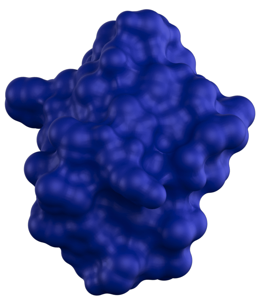 Main Blue Molecule Illustration
