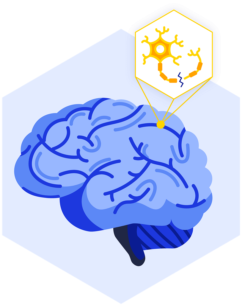 Alzheimers Neurodegenerative Brain Illustration